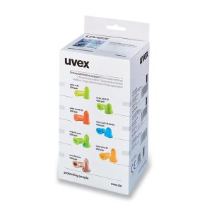 گوشی ایمنی(ایر پلاگ) اسفنجی uvex مدل com4-fit (بسته 300 جفتی)