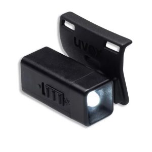چراغ LED روی عینک ایمنی uvex